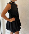 One Shoulder Top Black