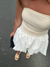 Bubble Skirt White