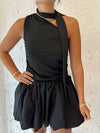 One Shoulder Top Black