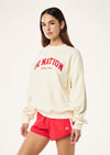 PE Nation Heritage Sweat Whisper White