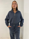 Fleece Zip Through Jacket Navy
