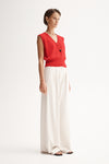 Elka Collective Halifax Knit Vest Red