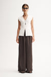 Elka Collective Santori Knit Top White