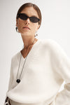 Elka Collective Chester Knit Jumper Ecru
