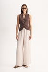Elka Collective Lana Knit Vest Chocolate
