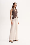Elka Collective Lana Knit Vest Chocolate