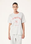 PE Nation The Liberation Tee In Light Grey Marle