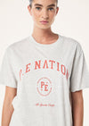 PE Nation The Liberation Tee In Light Grey Marle