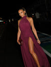 Effie Kats Verity Gown Burgundy