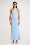 Significant Other Lucile Draped Maxi Dress Ice Blue