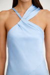 Significant Other Lucile Draped Maxi Dress Ice Blue