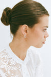 Porter Jewellery Oval Angel Hoops Silver 15mm