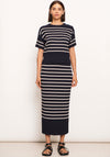 POL Clothing Ezra Skirt Ink/Pebble