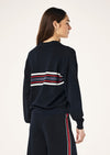 PE Nation Retreat Collar Knit Dark Saphire
