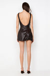 Bec & Bridge Romilly Mini Dress Dark Chocolate