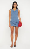 Bec & Bridge Priscilla Mini Dress Steel Blue