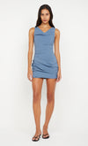 Bec & Bridge Priscilla Mini Dress Steel Blue