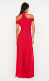 Bec & Bridge Deija Offshoulder Maxi Dress Strawberry