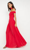 Bec & Bridge Deija Offshoulder Maxi Dress Strawberry