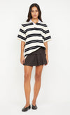 Bec & Bridge Kylo Jersey Tee Ink/Ivory Stripe