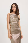 Tojha Tacoma Dress Metallic Champagne