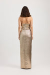 Tojha Tacoma Dress Metallic Champagne