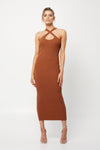 Mossman Dreaming Wild Dress Ginger Biscuit