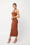 Mossman Dreaming Wild Dress Ginger Biscuit