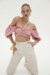 Ownley Holly Top Candy Stripe