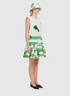 Leo Lin Rose Blanche Ruffled Mini Skirt