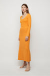 Friend Of Audrey Nebula Knit Skirt Tangerine