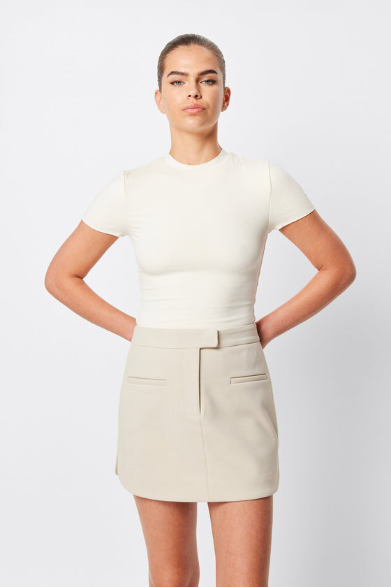 Mossman Lourdes Mini Skirt Natural