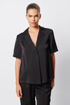 Mossman Adrift One Button Shirt Black