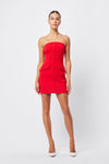 Mossman Linear Mini Dress Red