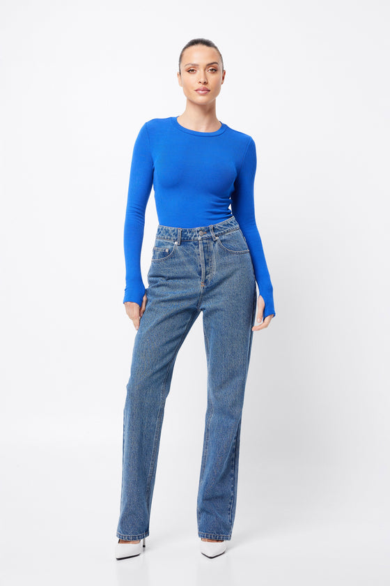 Mossman The Brooklyn Top Cobalt Blue