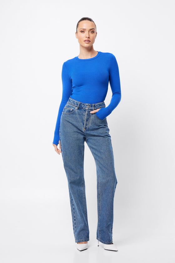 Mossman The Brooklyn Top Cobalt Blue