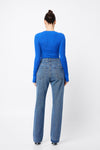 Mossman The Brooklyn Top Cobalt Blue