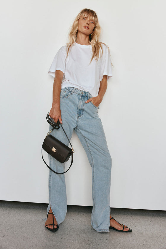 Vestirsi Isla Dark Chocolate Leather Shoulder Bag