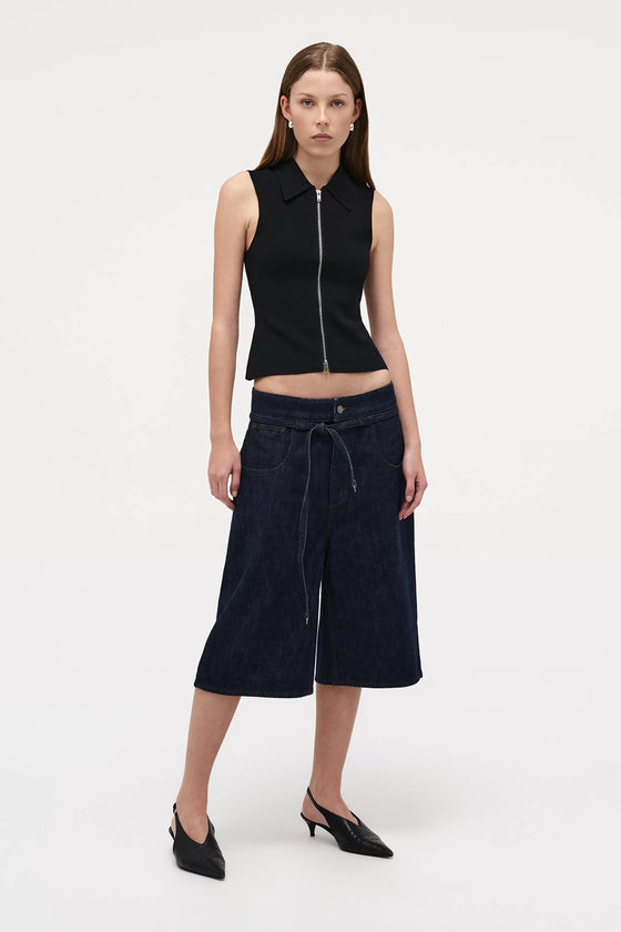 Neuw Denim Suki Zip Top Black