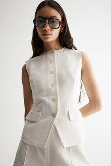  Elka Collective Ira Vest Ivory