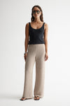 Elka Collective Aspen Crochet Pant Taupe