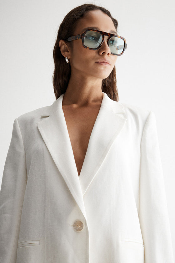 Elka Collective Marbella Blazer White