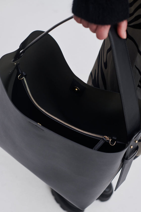 Second Female Leata Maxi Leather Bag Black