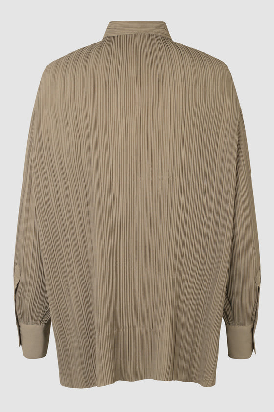 Second Female Tracy Textured Shirt Roasted Cashew