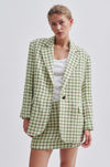 Second Female Ville Houndstooth Blazer French Oak