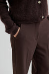 Second Female Fique Classic Trousers Chocolate Plum
