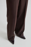 Second Female Fique Classic Trousers Chocolate Plum