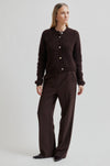 Second Female Fique Classic Trousers Chocolate Plum