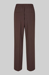 Second Female Fique Classic Trousers Chocolate Plum