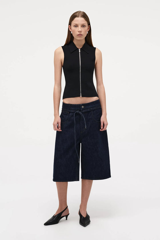 Neuw Denim Suki Zip Top Black